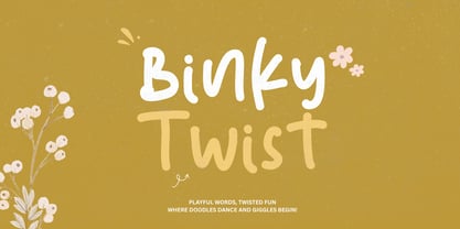 Binky Twist Font Poster 1