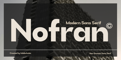 Nofran Font Poster 1