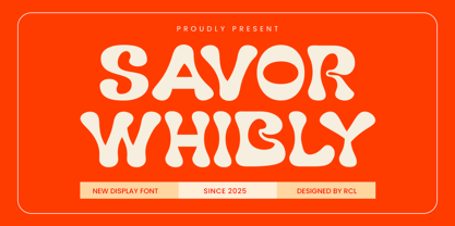Savor Whibly Font Poster 1