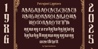 Patrajani Font Poster 15