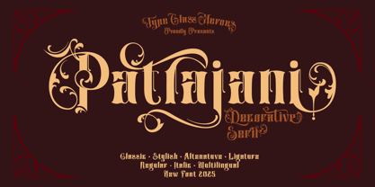 Patrajani Font Poster 1
