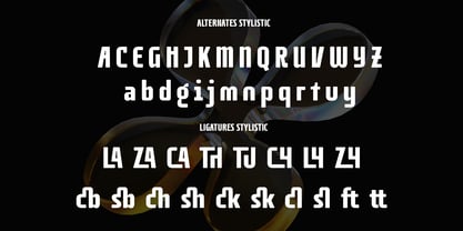 AT Geletak Font Poster 9