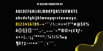 AT Geletak Font Poster 8