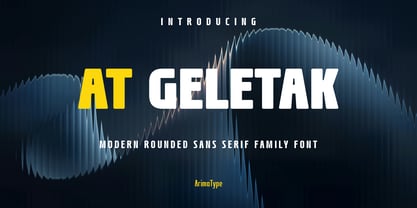 AT Geletak Font Poster 1
