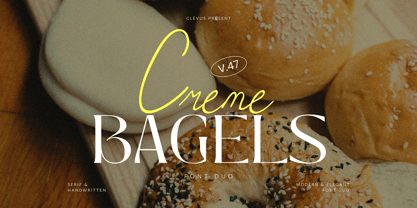 Creme Bagels Font Poster 1
