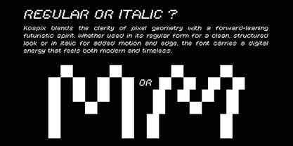 Kospix Font Poster 2