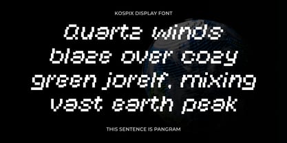 Kospix Font Poster 8