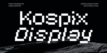 Kospix Font Poster 1
