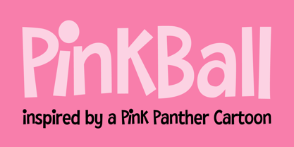 Pink Ball PB Font Poster 1