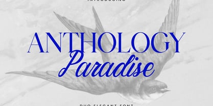 Anthology Paradise Font Poster 1