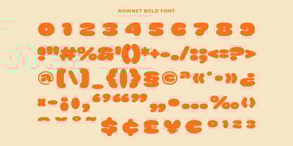 Rownet Font Poster 10