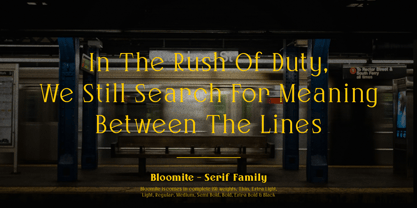 Bloomite Font Poster 4