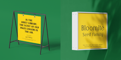 Bloomite Font Poster 7