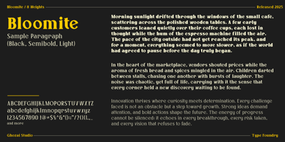 Bloomite Font Poster 3
