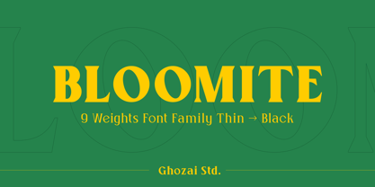 Bloomite Font Poster 1