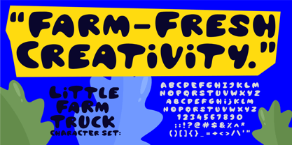 Little Farm Truck Font Poster 5