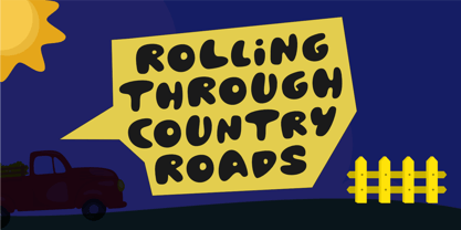 Little Farm Truck Font Poster 3