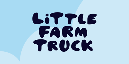 Little Farm Truck Font Poster 1
