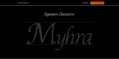 Mythorias Font Poster 7