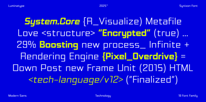 Synixon Font Poster 6