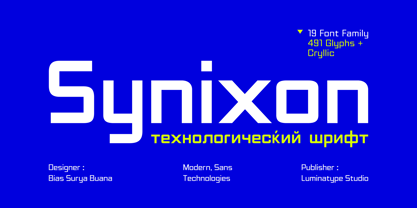 Synixon Font Poster 1