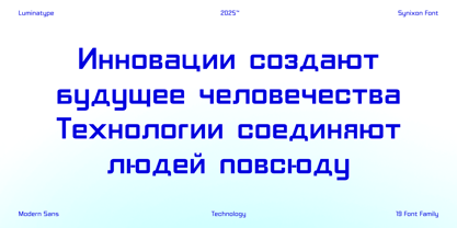 Synixon Font Poster 2