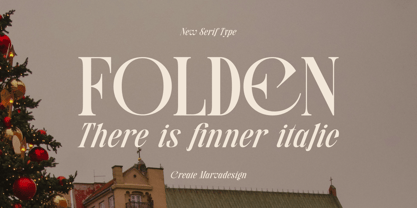 Folden Font Poster 1