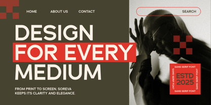 Soreva Font Poster 5