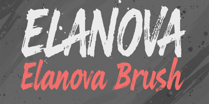 Elanova Brush Font Poster 1