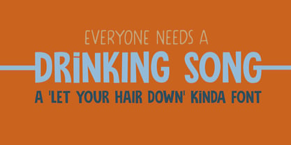 Drinking Song Font Poster 1