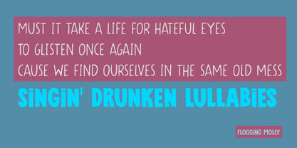 Drinking Song Font Poster 2