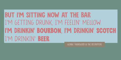Drinking Song Font Poster 3