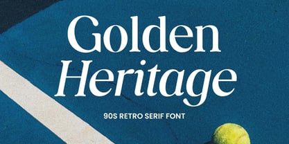 Golden Heritage Font Poster 1