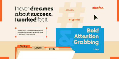 Strafon Font Poster 3