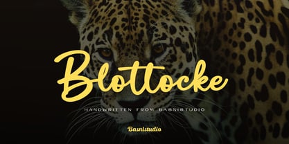 Blottocke Font Poster 1