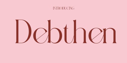 Debthen Font Poster 1