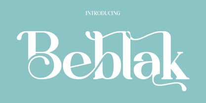 Beblak Font Poster 1
