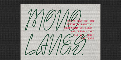 ATP Mono Lanes Font Poster 6