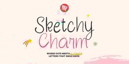 Sketchy Charm Font Poster 1