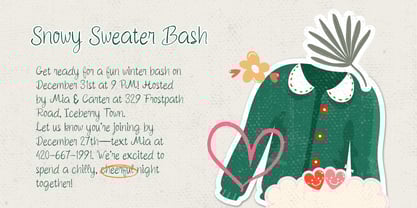 Sketchy Charm Font Poster 2