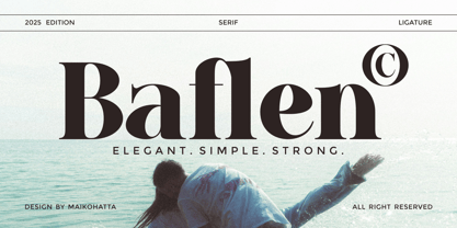 Baflen Font Poster 1