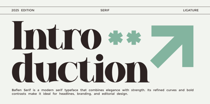 Baflen Font Poster 2