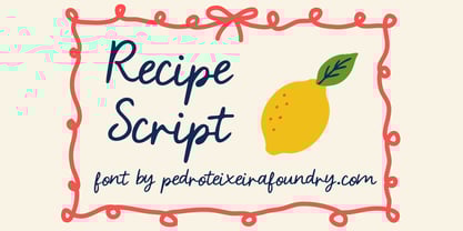 Recipe Script Font Poster 1