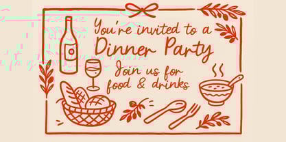 Recipe Script Font Poster 2