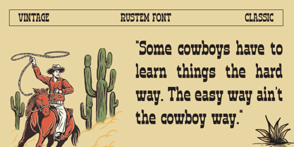 Rustem Font Poster 6