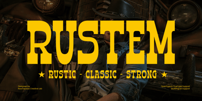 Rustem Font Poster 1