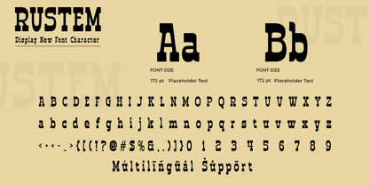 Rustem Font Poster 11