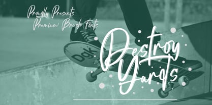 Destroy Yards Font Poster 1