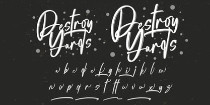 Destroy Yards Font Poster 8