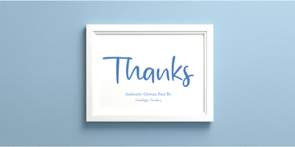 Authentic Glorian Font Poster 8